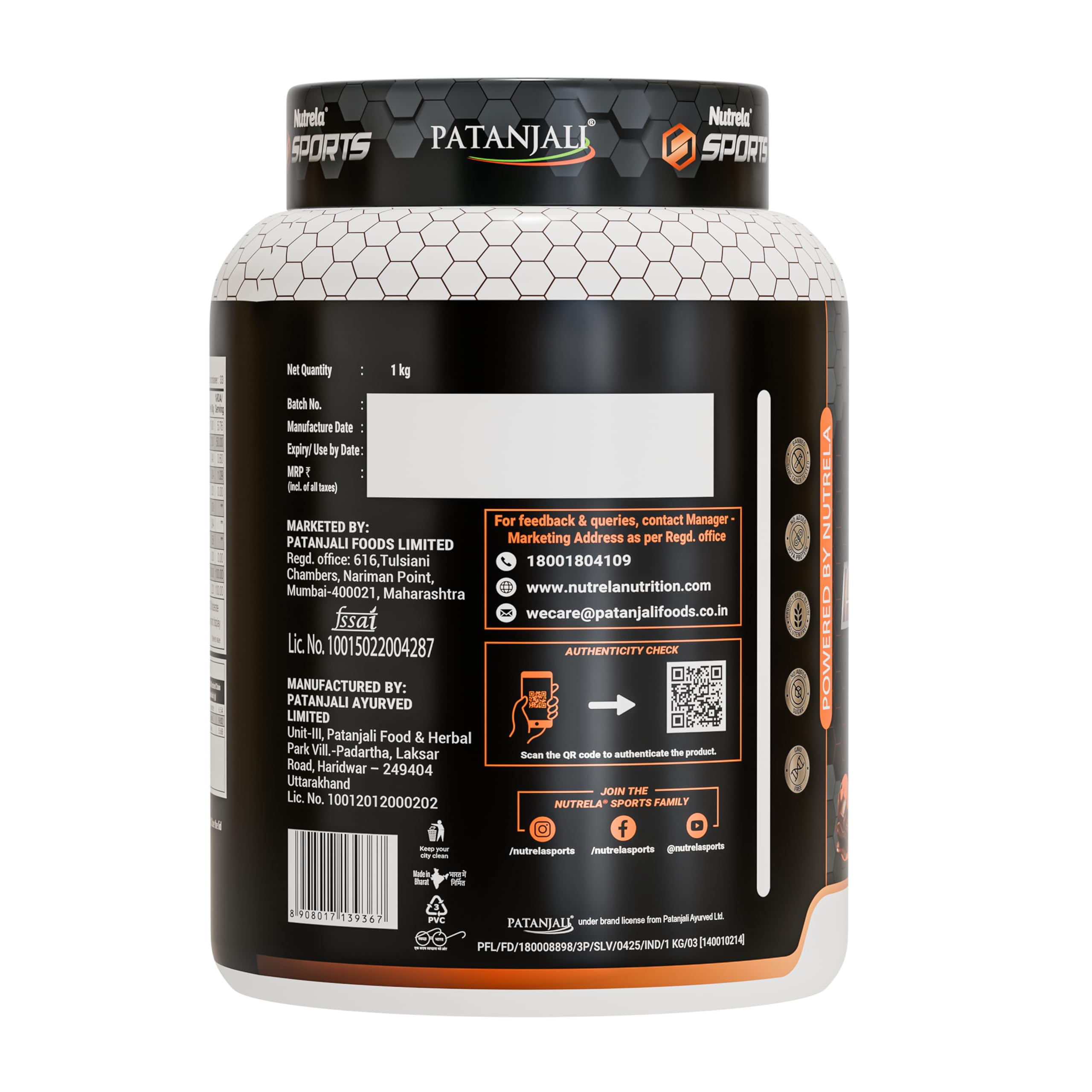 Nutrela Sports IsoVeda Whey Protein Combo - 1kg (Chocolate) & 100g Creatine Monohydrate — Amazon image 4
