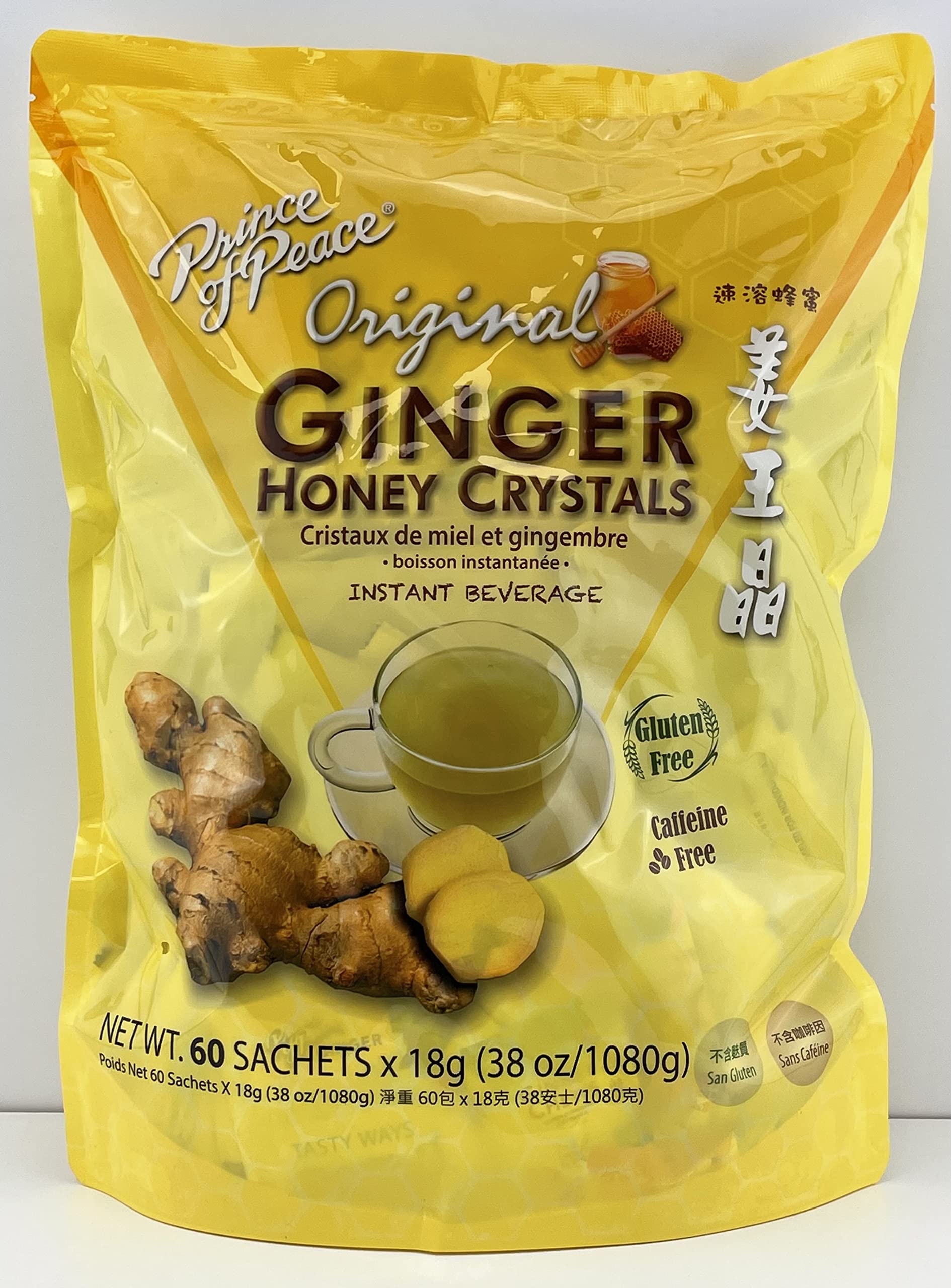 Buy Instant Ginger Honey Crystals Family Value Pack 60 Sachets 18g per