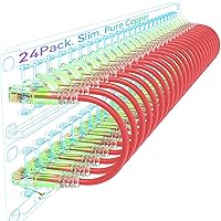 Sokqovt Cavi patch Cat6a Slim da 0,6 m (confezione da 24)