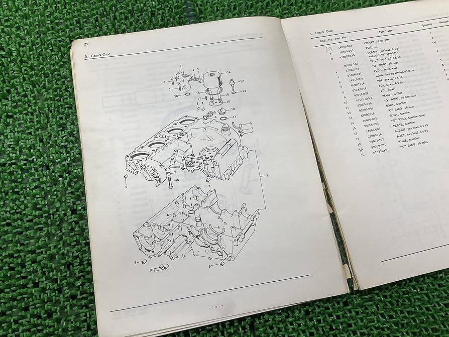 Amazon.co.jp: 中古 カワサキ 正規 バイク 整備書 Z1 パーツリスト