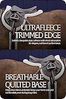 Vista 4 de Equinavia Eidsvoll - Almohadilla de sillín inglesa en forma de salto con ribete ultra polar