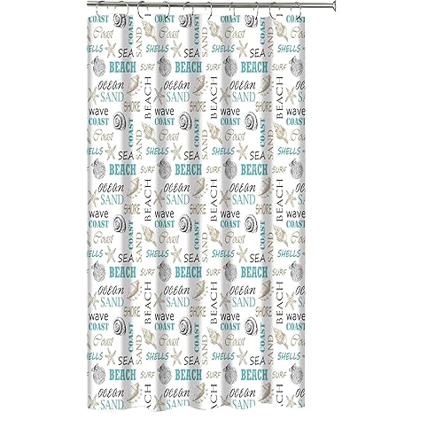 Fabric Shower Curtains With Words Amazon Com