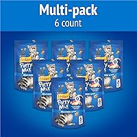 Vista 2 de Golosinas para gatos Purina Friskies, Party Mix Beachside Crunch - (Paquete de 6) Bolsas de 6 oz