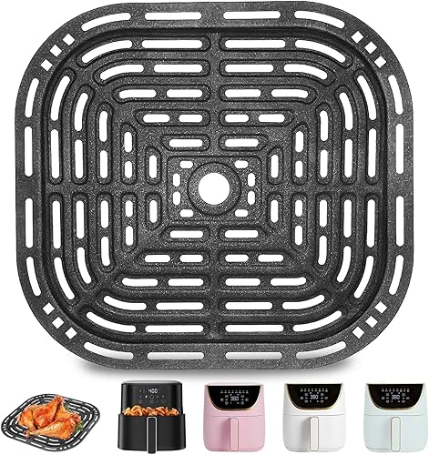 GXF Sartén para freidora de aire CHEFMAN Paris Hilton de 6 cuartos de galón 8 en 1, 9.0 x 8.2 pulgadas, bandeja de repuesto antiadherente de grado