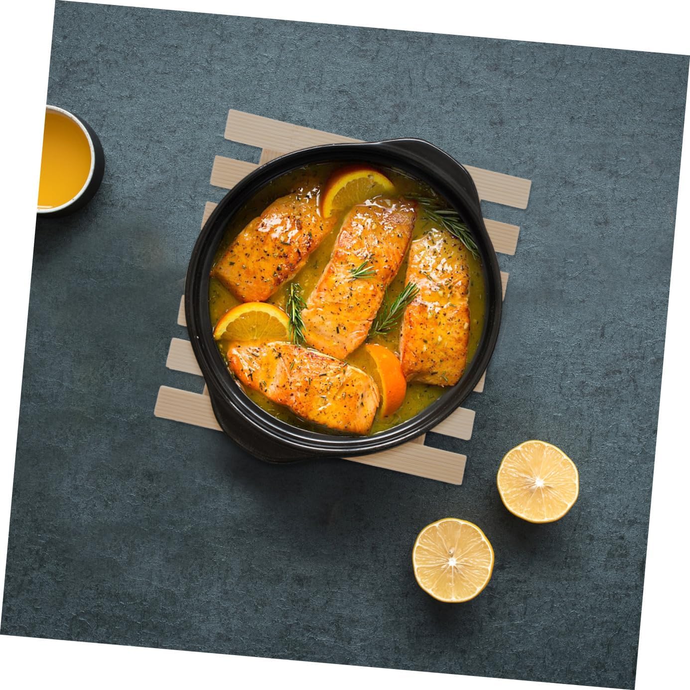 SECFOU 10pcs - Cup Mats for Hot Dishes Kitchen Table Pads Non- Rustic Design for Dining Shops and Home Use