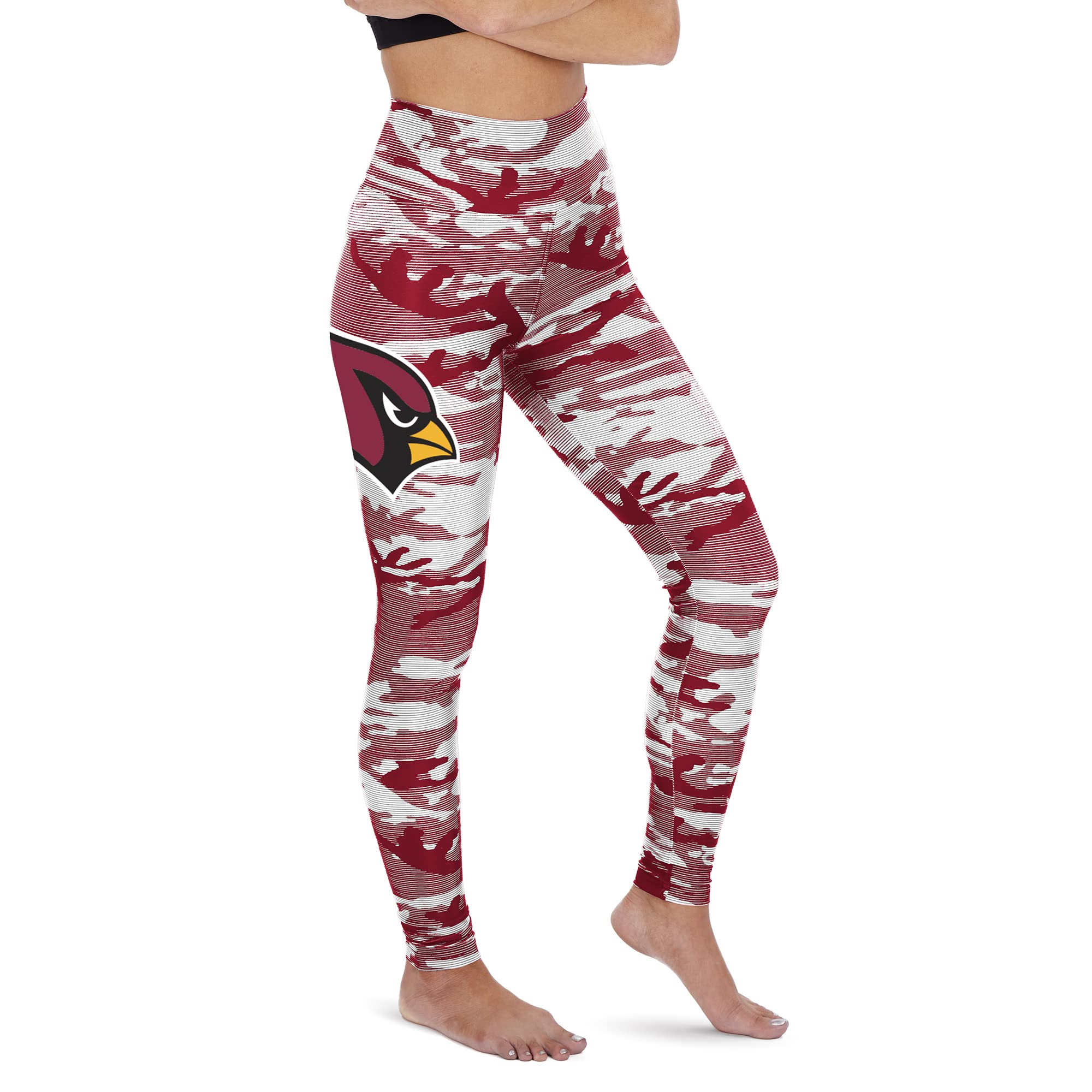 Zubaz Officially Licensed Women's NFL Camo Lines Legging, Arizona Cardinals, Size X-Large