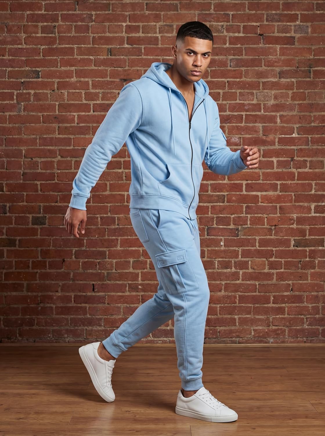 Men’s 2-Piece Jogger Sweatsuit - 450GSM Winter Fleece with Utility Pockets - Image 5