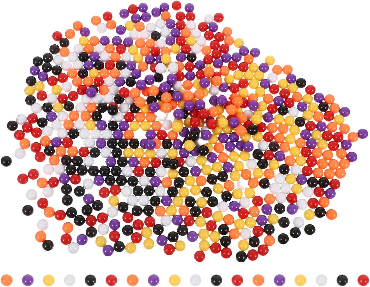 ULTECHNOVO 600pcs Plastic Solid Marble Balls 10mm for Counting Exercises and Probability Teaching, Educational Math Learning in Classroom and Games