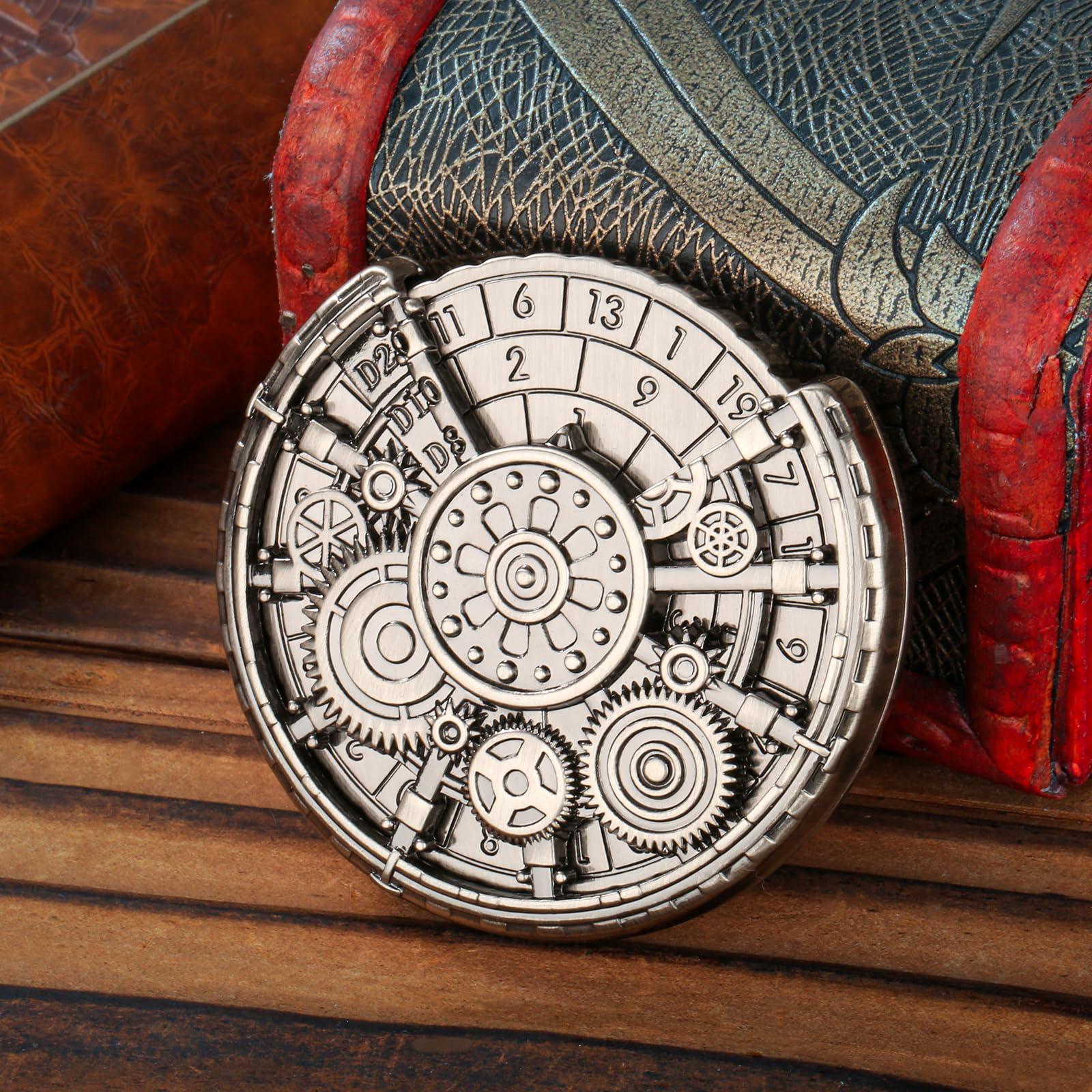 DND Wheel Dice Spiner, 7-in-1 Gear Fingertip Gyro, DND Starter Set, 7-in-1 Metal D&D Dice Set - Image 4