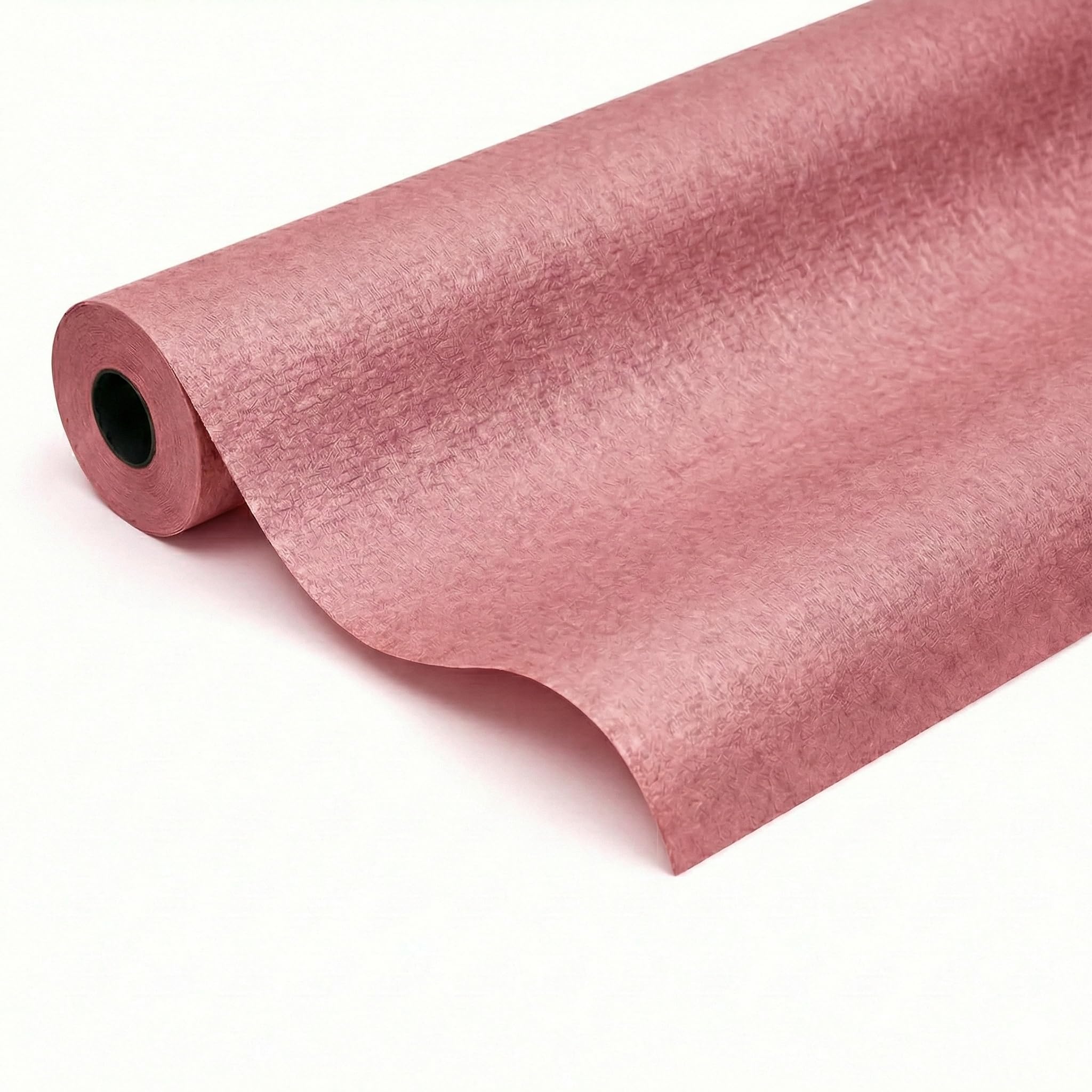 Venuscello® Embossed Paper Banquet Roll 8m x 1.2m Disposable Eco-Friendly Water & Tear-Resistant Tablecloth For Table Cover Wedding Birthday Parties Catering Restaurant (Pink)