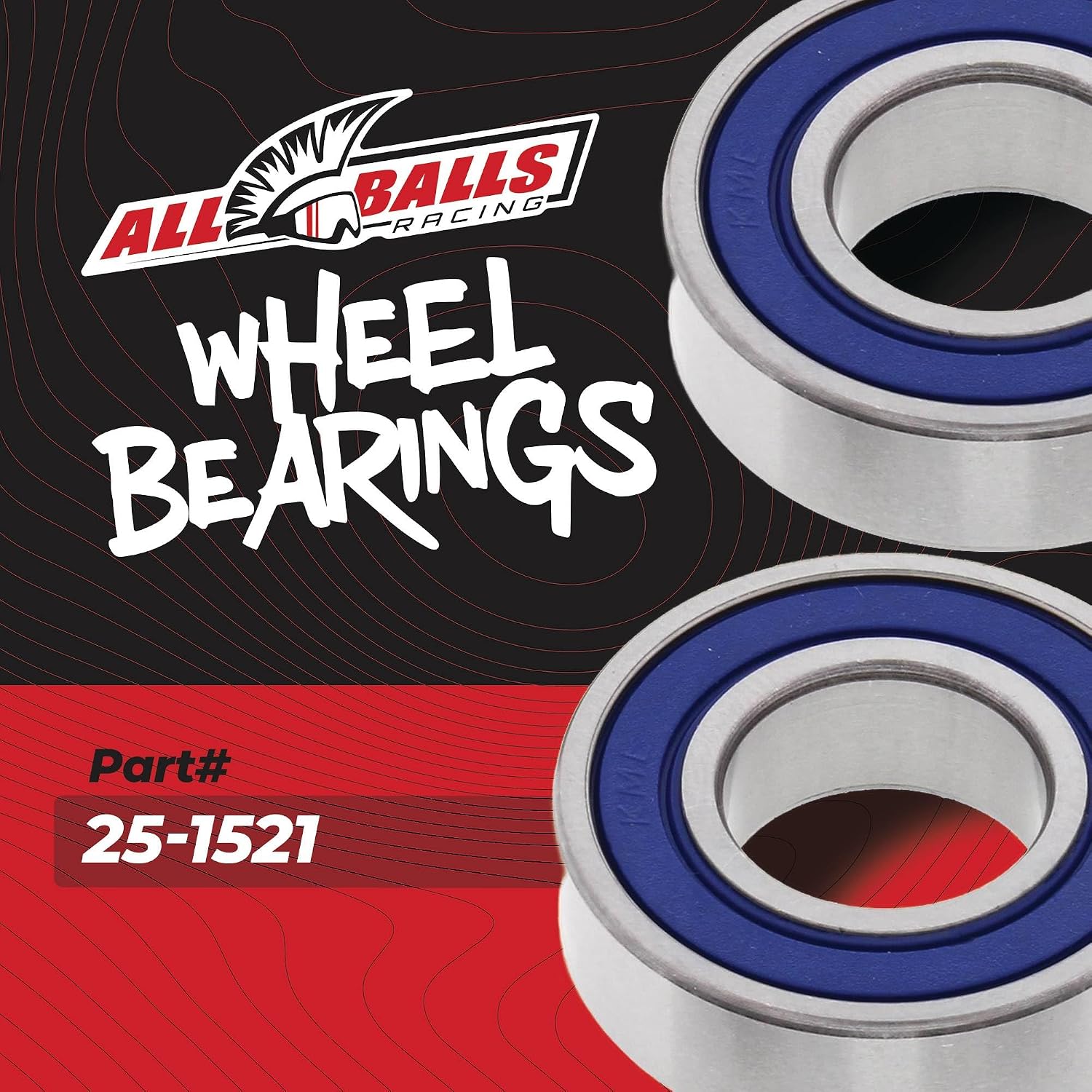 All Balls Racing 25-1521 Wheel Bearing Kit Compatible with/Replacement for Honda