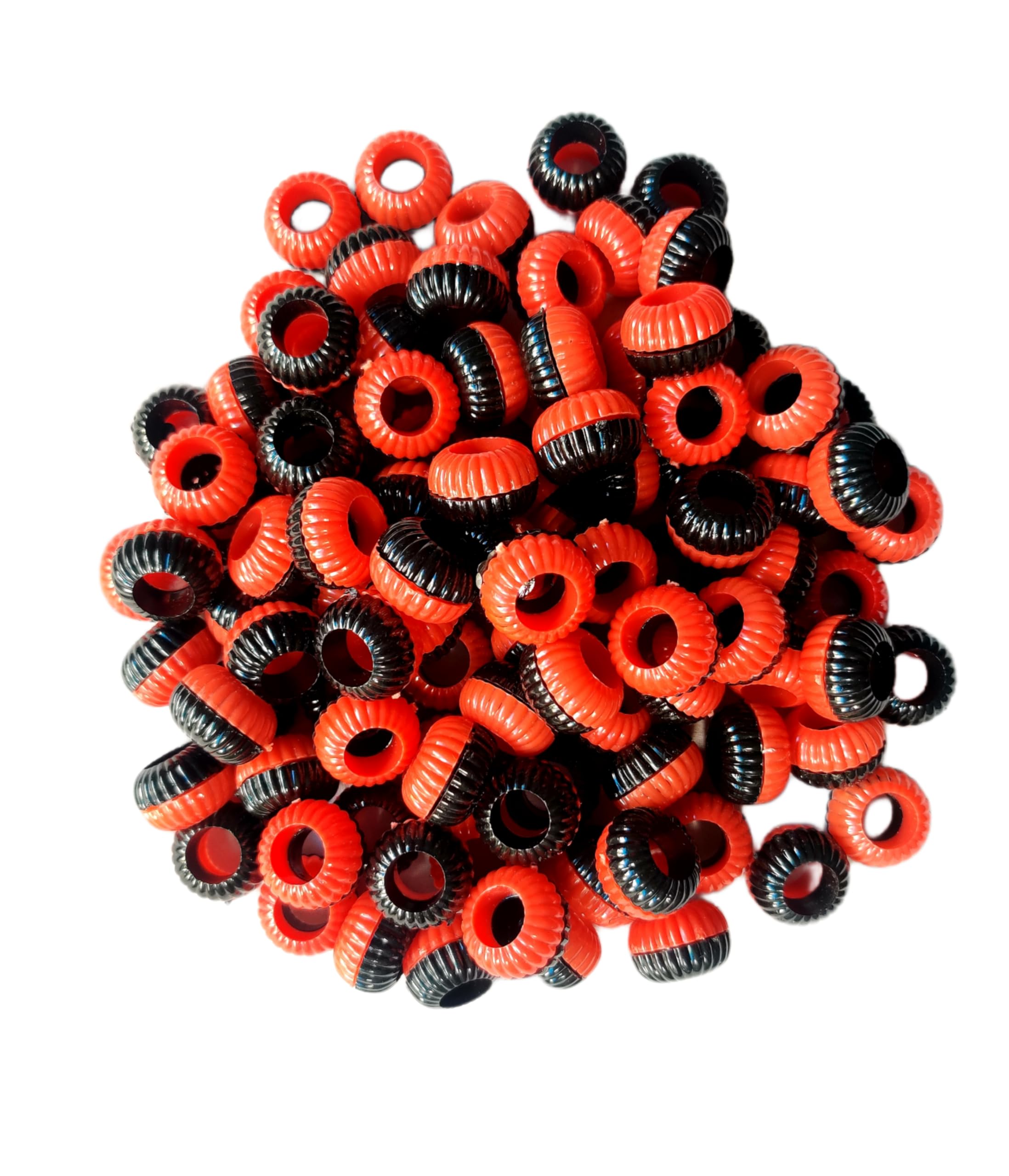 Foot Ring| Pigeon Sound Plastic Foot Ring| Bird Shoulder Guard | Black & Orange Colour | 30 Pcs-image-10