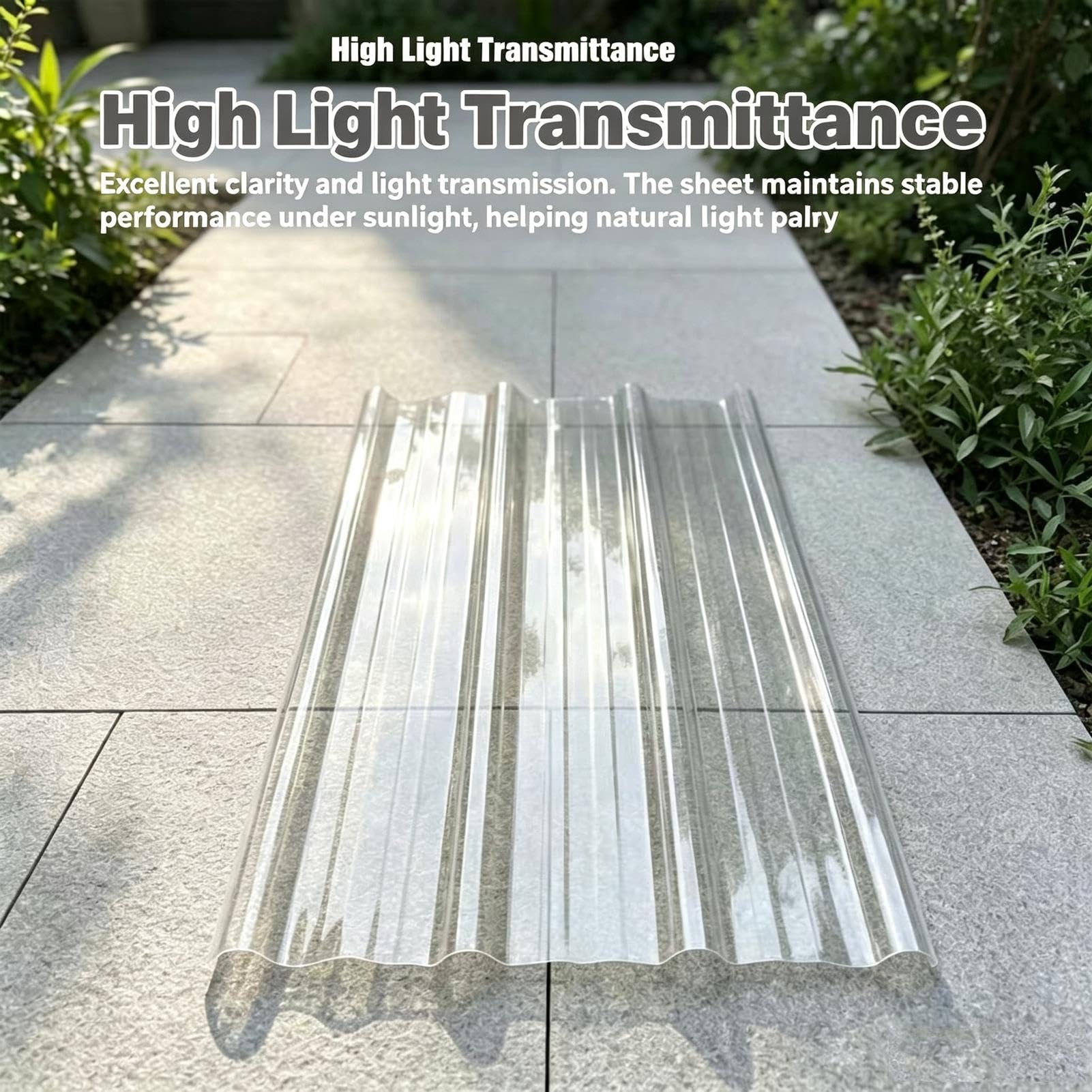 Paneles De Policarbonato Transparente 1mm Ondulados Terraza