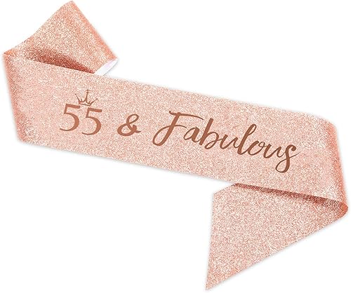 Miniatura 3 de BRT Bearingshui Fabulosa banda y tiara para mujer, tiara de oro rosa para fiesta de cumpleaños 55