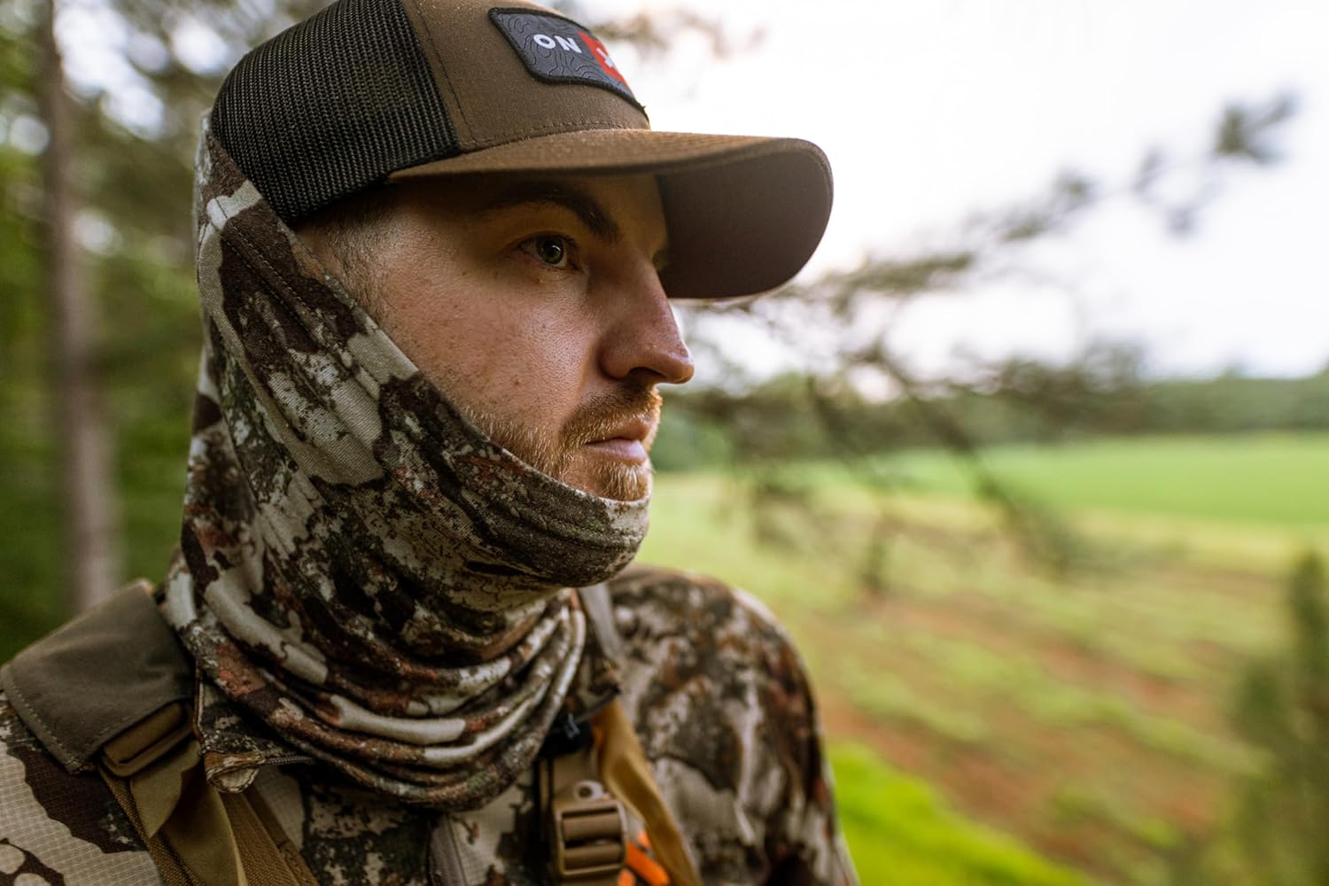 First Lite Aerowool Merino Wool Neck Gaiter - Ultralight Camo Hunting Face Mask