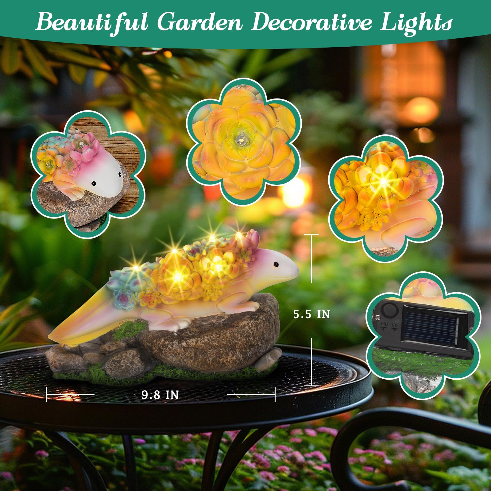 Amazon.com : Dokscdlo Solar Garden Axolotl Outdoor - Axolotl