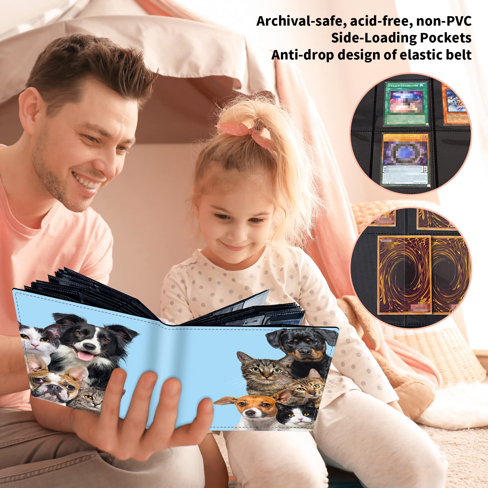 Amazon.com: BWEGRHE Custom 9 Pocket Card Binder, White, 20 Pages, 360 Card  Slots, Polypropylene : Toys & Games