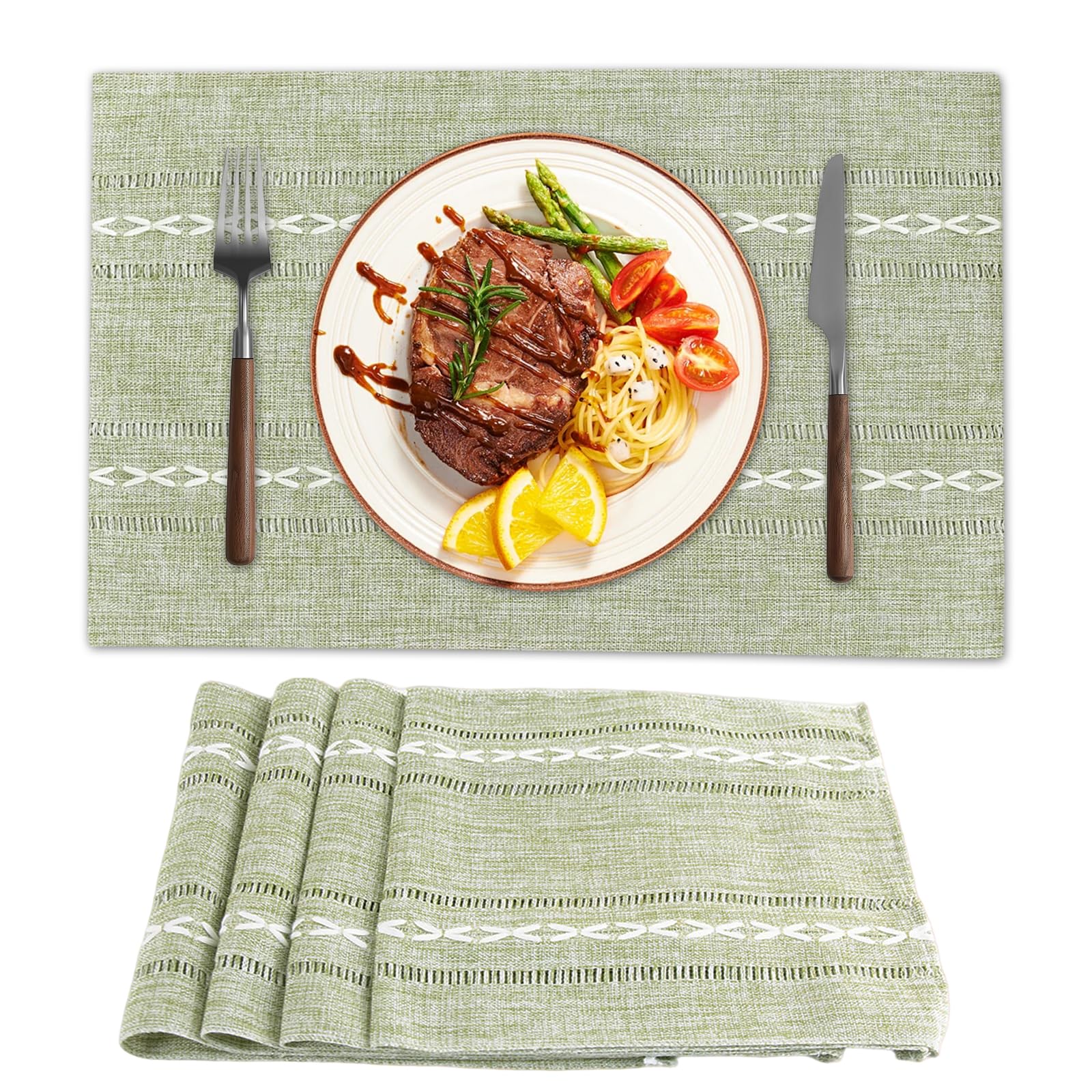 Set de table tissu réutilisable fini les taches sur vos meubles