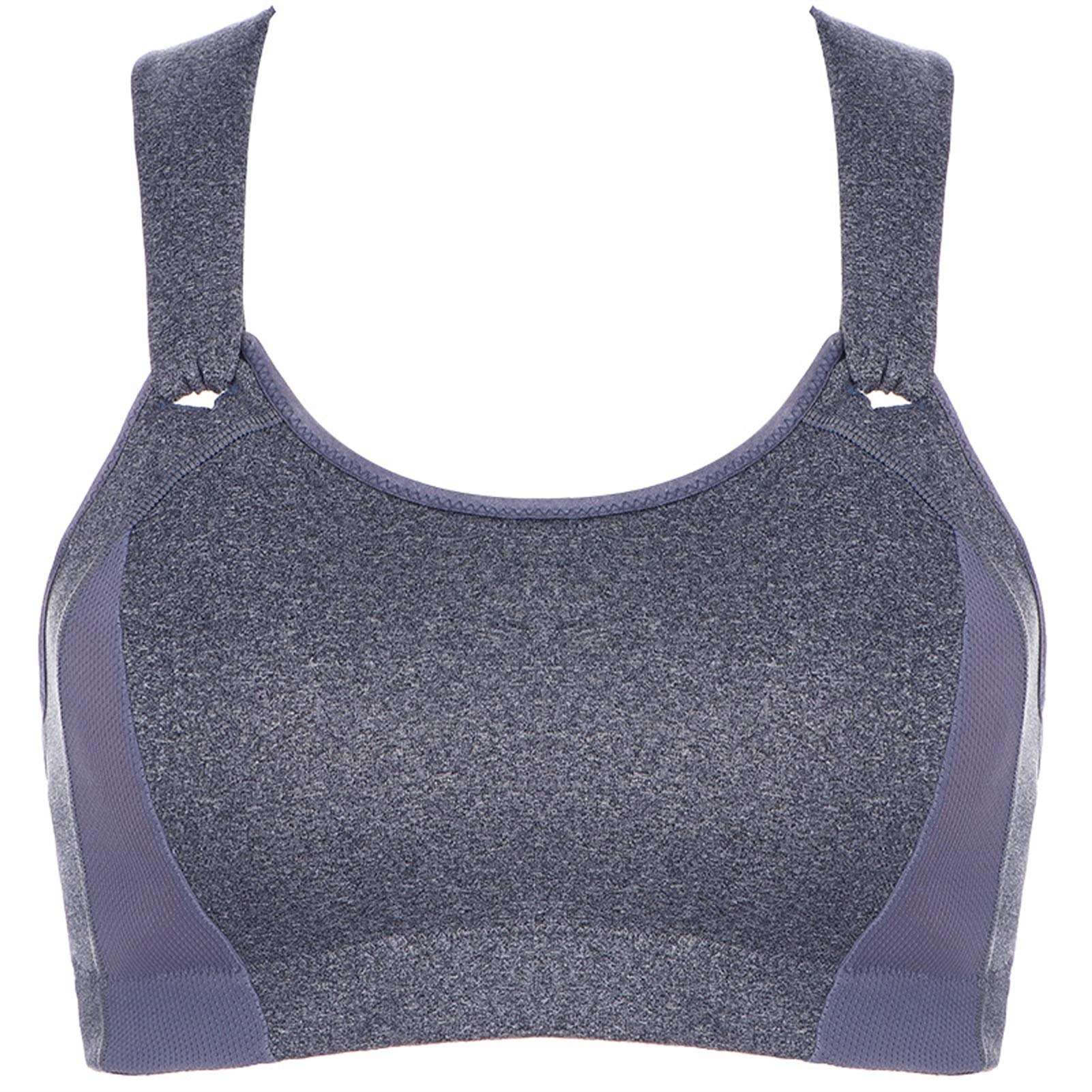 WENJUN Soutien-gorge de sport sexy pour femme, grande taille, soutien pour yoga, gym, entraînement, course à pied (couleur : gris, taille : 90 g)