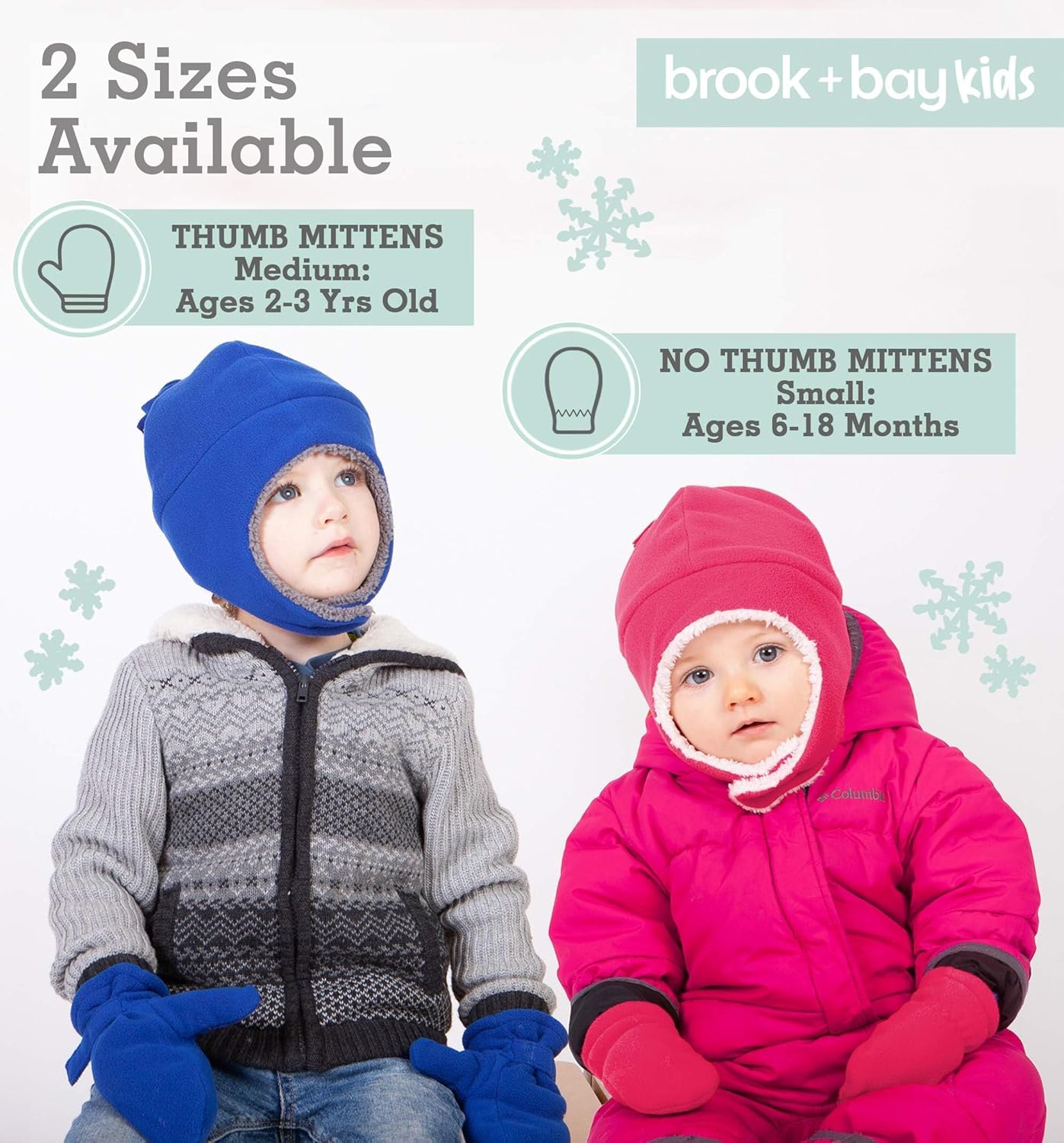 Toddler Hat & Glove Set - Baby Fleece Winter Hat and Mittens for Infant Kids - Image 5