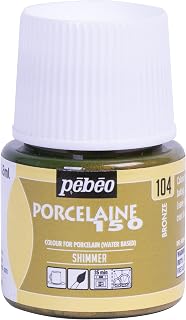 Pebeo Porcelaine 150 Ceramic Paint, 45 ml, Shimmer Bronze
