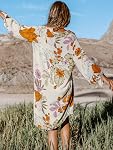 CUPSHE Women's Long Sleeve Floral Buttoned Shirt Dress