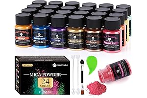 Exquisite Mica Powder Set, Empowering Artists with a Rainbow of 24 Colors for Limitless Creations
