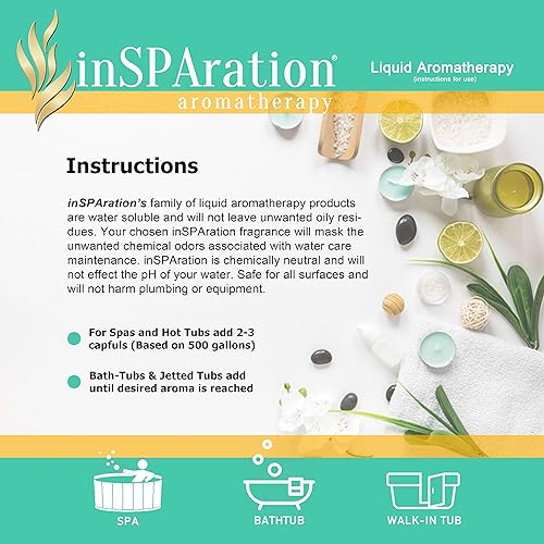 Miniatura 9 de inSPAration Aromaterapia para spa y baño 100LDX (9 oz) InSPAration Aromatherapy-Lemongrass Liquid, amarillo