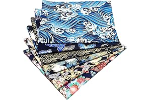 6 Pcs 20" x 16" Japanese Furoshiki Wrapping Cloth Squares