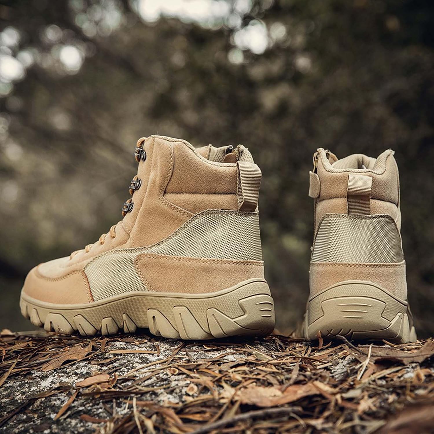 Men's Tactical Hiking Boots Outdoor Off-Road Training Mountain Climbing Jungle Combat Desert Military Boots Anti-Slip Outdoor Motorcycle Shoes Casual Sports Shoes