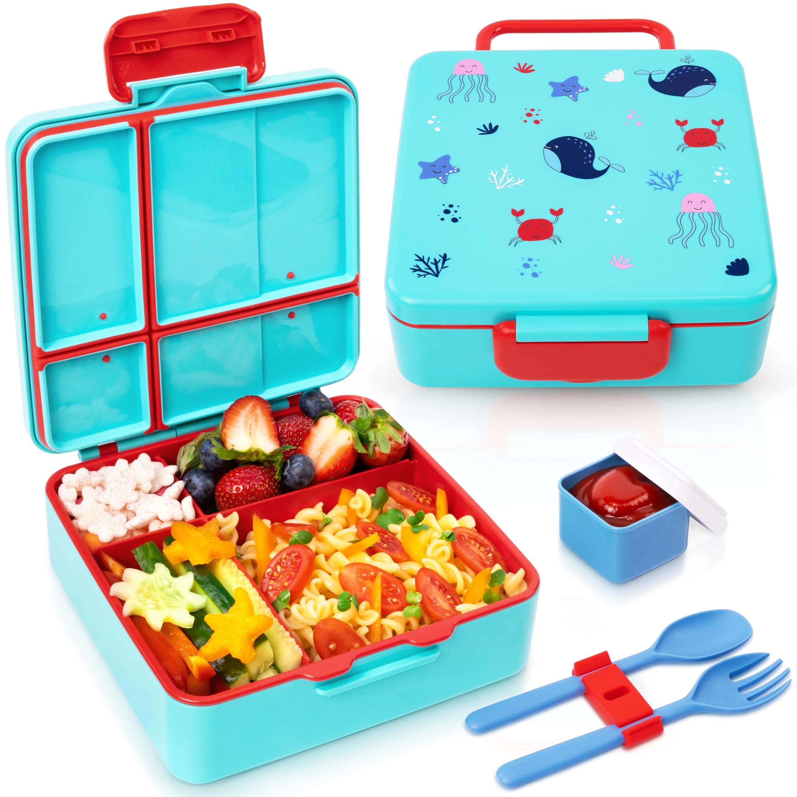 12 Fourchettes Enfant Pour Fruits - Picks Alimentaires Animaux, Sans BPA, 11 Cm, Lunchbox Et Anniversaire