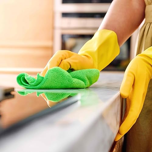 Miniatura 4 de MARIGOLD Let it Shine - Paquete de 5 unidades de microfibra extra gruesa (5 paquetes de 4 paños  20 en total), 7.3 x 1.5 x 7.9 in, multicolor,