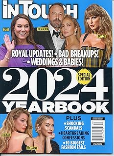 In Touch Magazine 2024 Yearbook Special Edition, Royal Updates Bad Breakups, Weddings & Babies, Shocking Scandals, Heartbreaking Confessions, 10 Biggest Fashion Fails