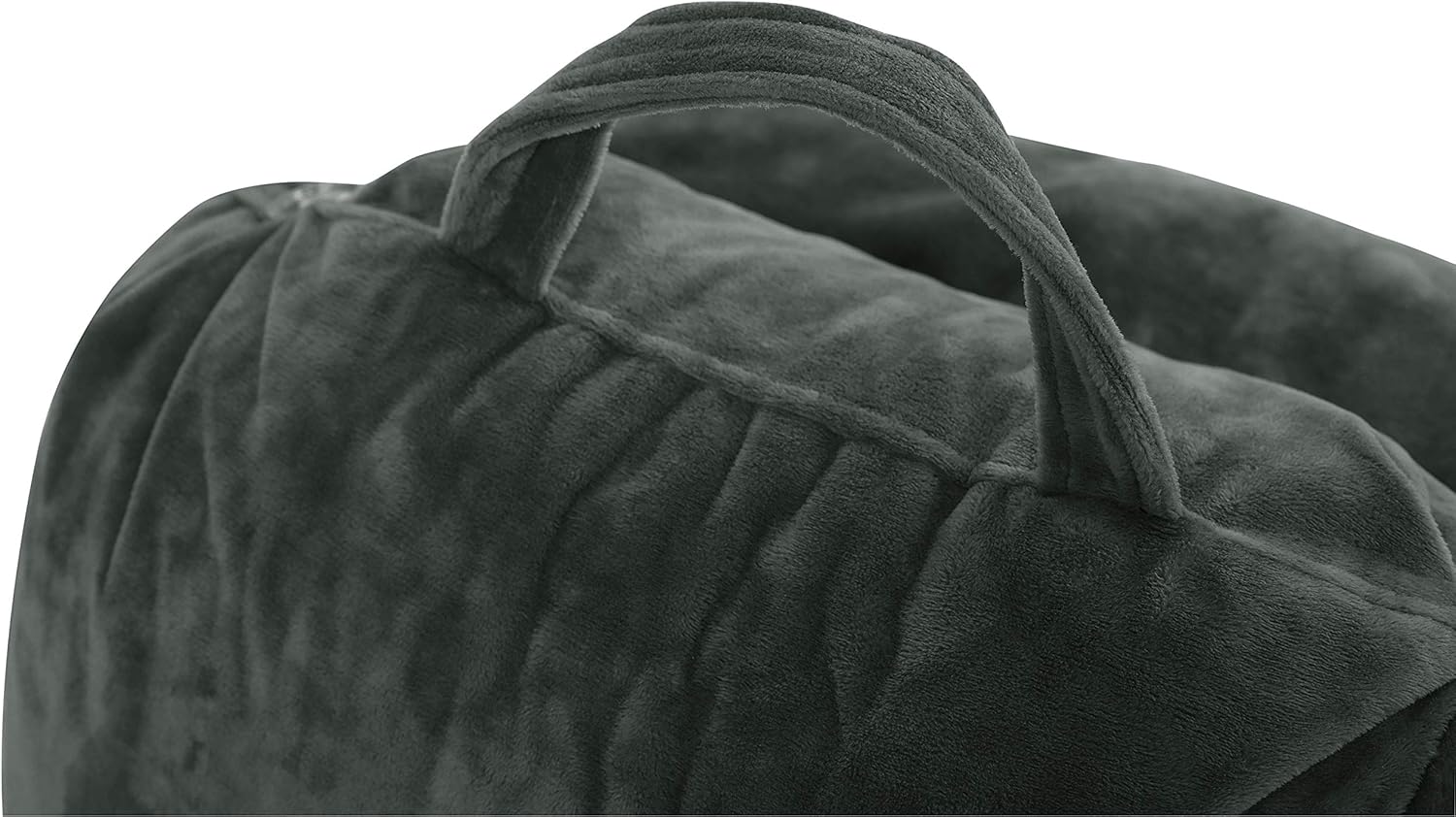 Dark Green Kids' Memory Foam Reading Pillow with Arms and Detachable Neck Roll