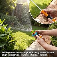 Vista 2 de Garden Hose Connectors Fitting Set Hose Pipe Quick Connector Inlet Adapter for Reels and Carts, Water Connection, Hosepipe Fitting Fits 1/2 & 3/4