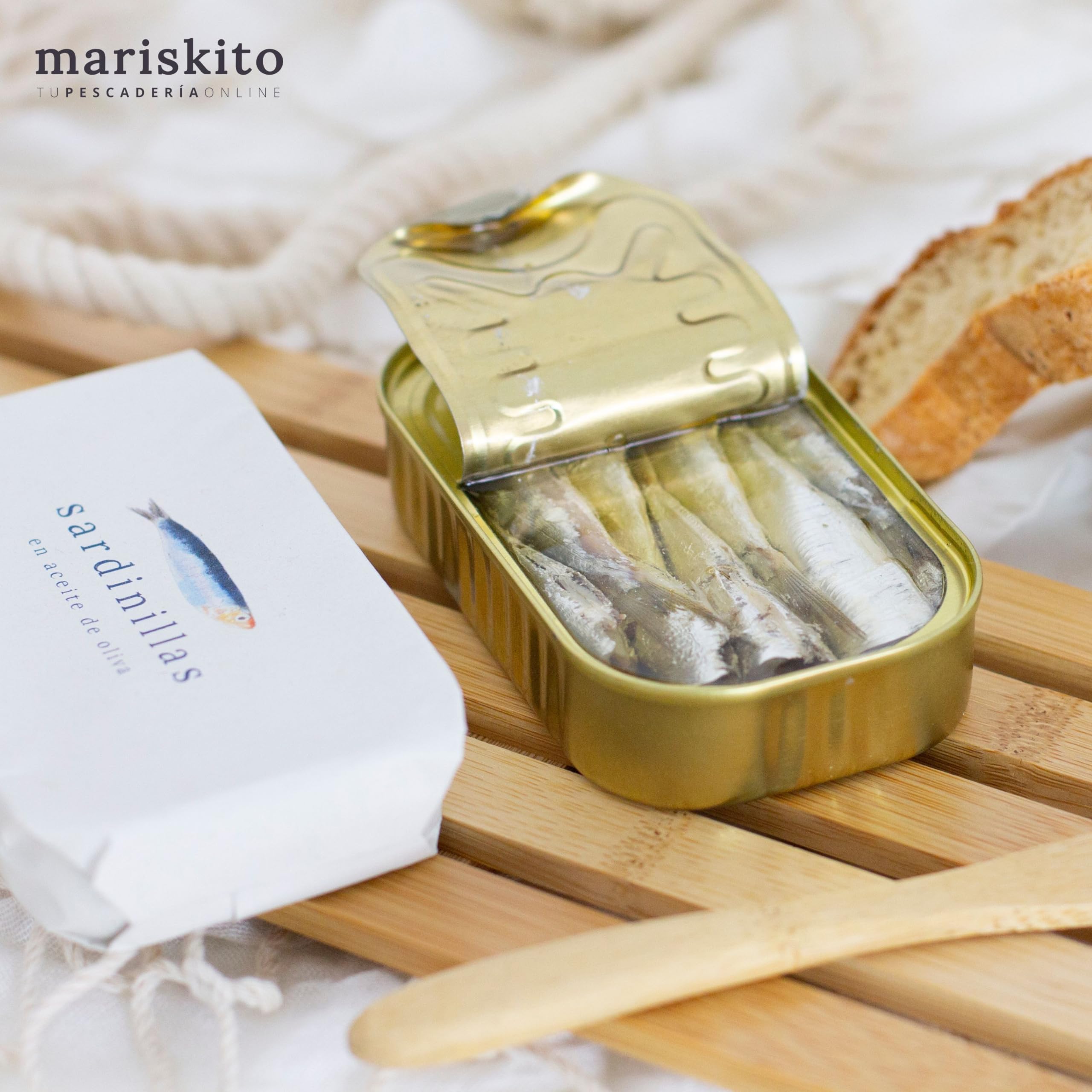 MARISKITO | Pack La Mer Gourmet - 12 Boîtes de conserves Gourmet - Boîtes de Conserve Galiciennes - Panier Cadeau - Coffret de Produits Délicatesse