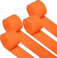 Vista 37 de Captain Décor - 4 rollos de serpentinas de papel crepé, 328 pies, paquete de 4 serpentinas doradas y negras para decoración de fiestas, serpentinas