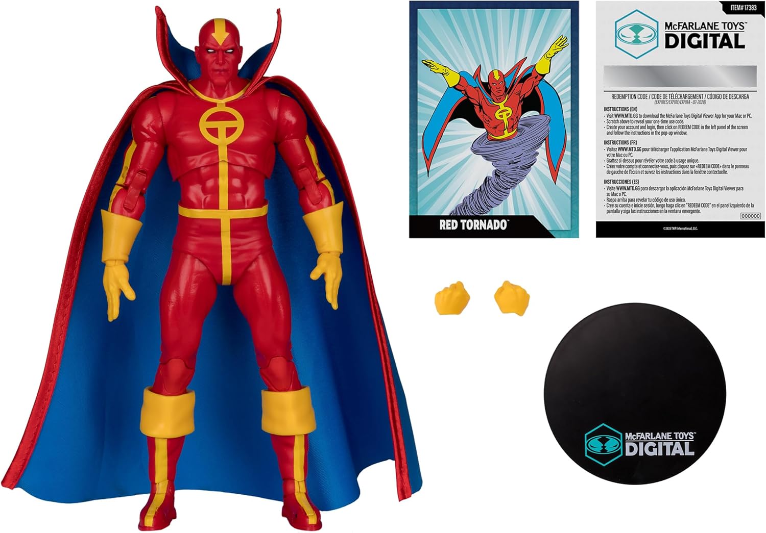 McFarlane Toys – DC Direct 7" Action Figure 3-Pack: Red Tornado (DC: The Bronze Age), Blackfire (The New Teen Titans) & Batgirl with Digital Collectibles
