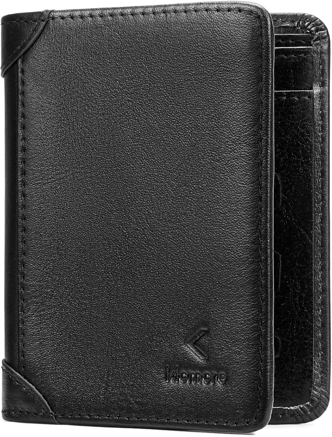 Leather Wallet for Men, RFID Blocking Bifold Mens Wallets Vintage Large Purse Credit Card Holder Gifts For Men