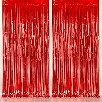 Vista 11 de KatchOn - Telón de fondo negro con flecos de 6.4 x 8 pies, extra grande, paquete de 2, telón de fondo de oropel negro para decoraciones de fiesta