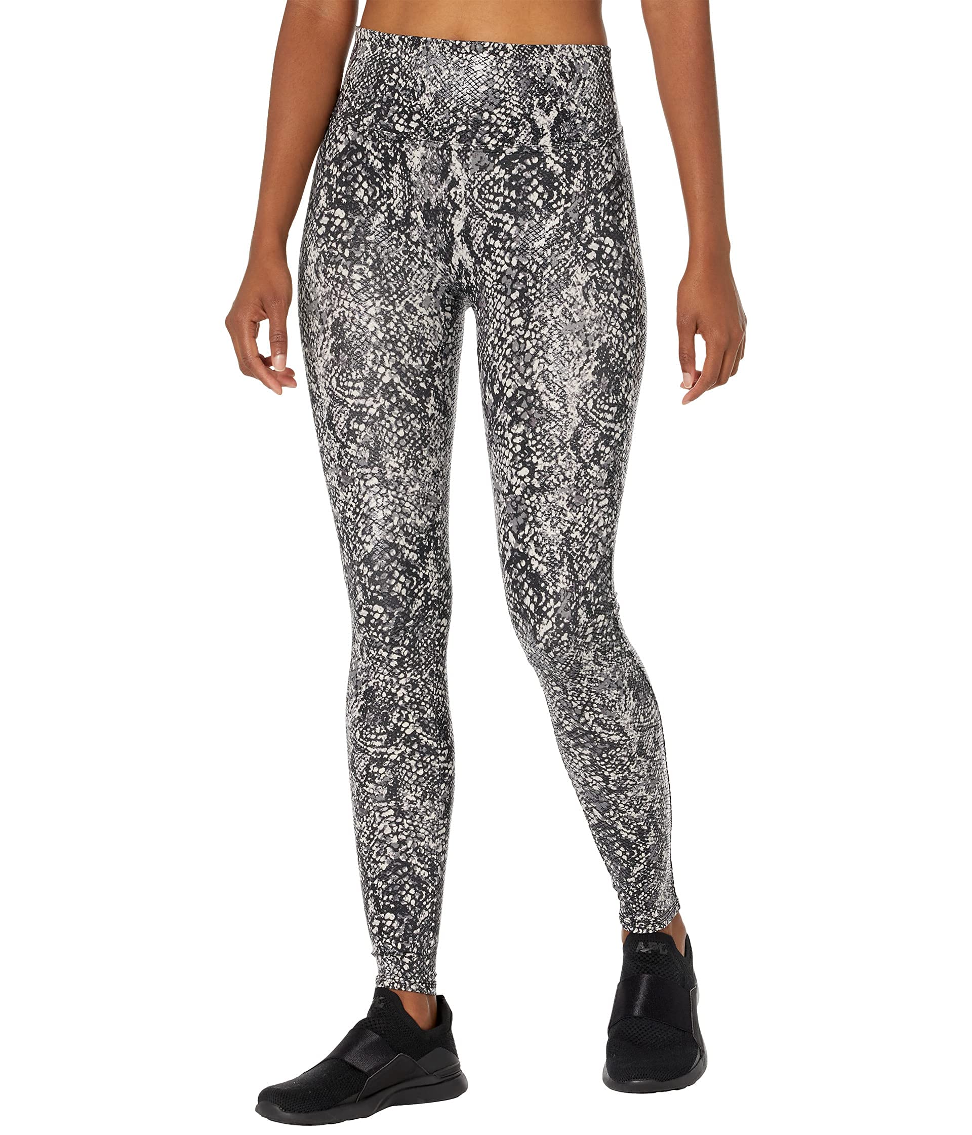 Spanx Damen Faux Leather Snake Shine Leggings Shapewear-Unterhose