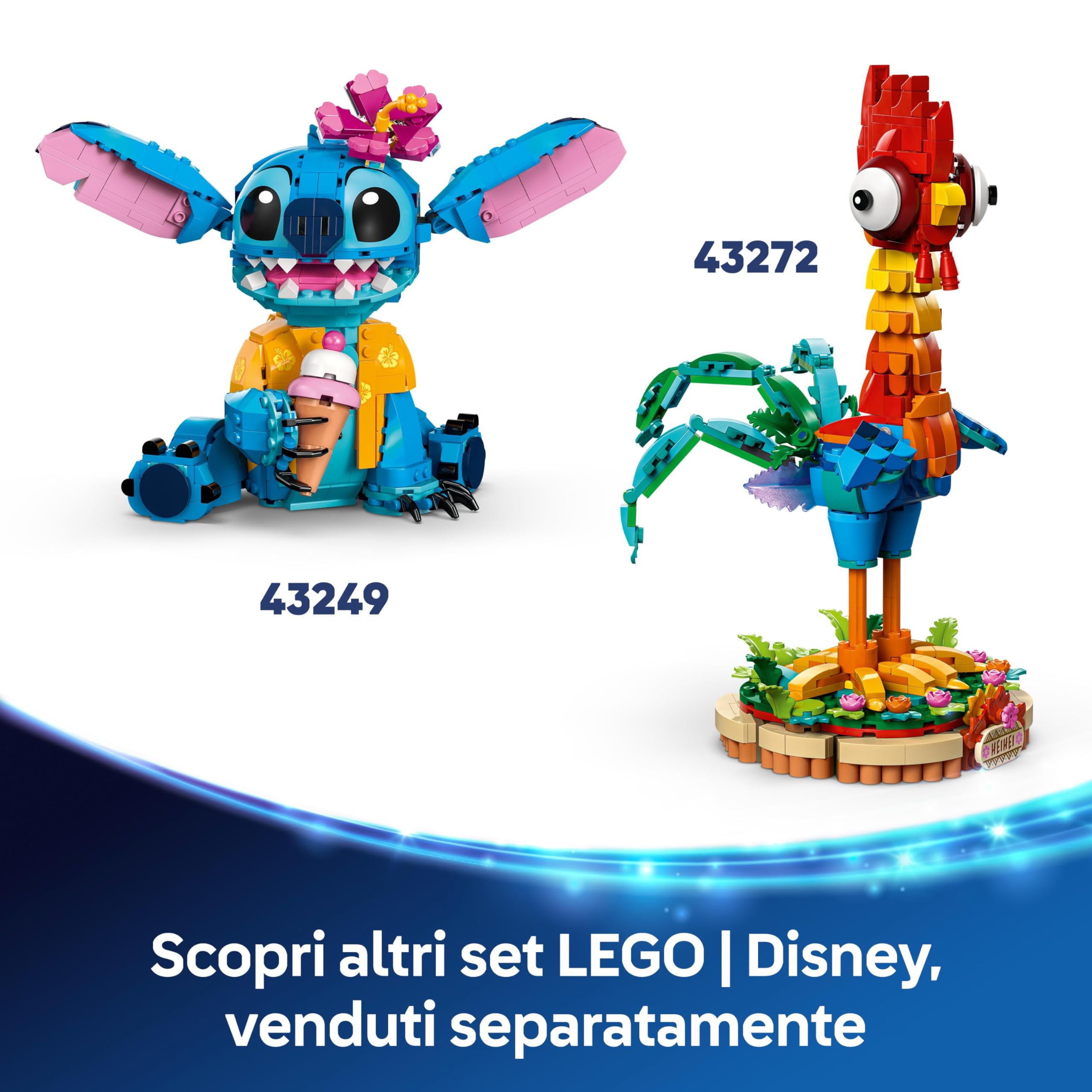 LEGO | Disney Casa sulla Spiaggia di Lilo e Stitch - Modellino Giocattolo con 6 Stanze, Osservatorio, Astronave e 5 Minifigure, Giochi per Bambine e Bambini da 9 Anni, Idea Regalo di Compleanno 43268