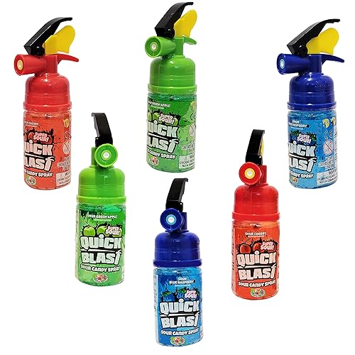 Miniatura 6 de El spray de caramelo viene en tres sabores diferentes Cherry Splash Blue Raspberry Blast Sour Apple Blast, certificado Kosher, 2.01 onzas por