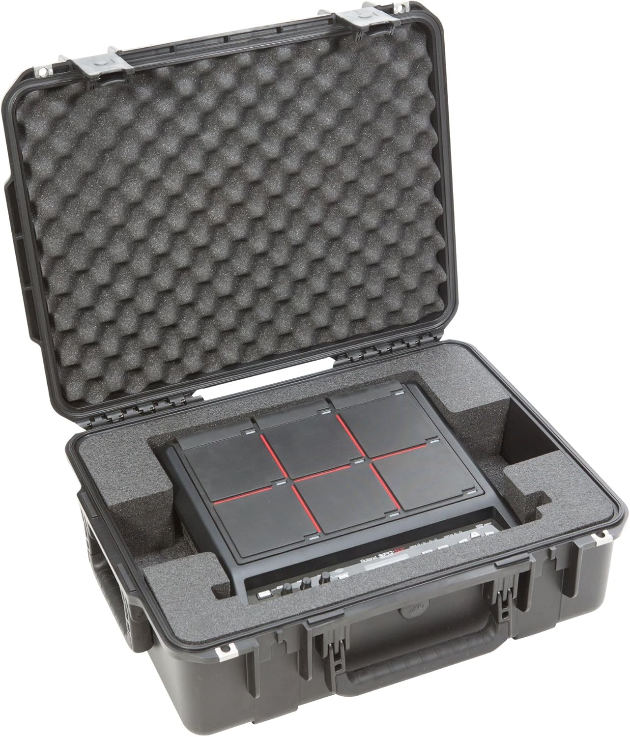 SKB iSeries Roland SPD-SX Drum Multi Pad Hard Case, Waterproof Polypropylene Shell with Foam, Trigger Latch and Lock Loops for Travel Use