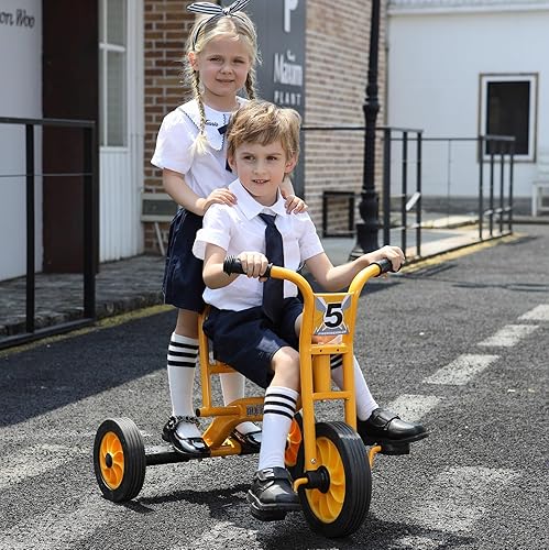 Miniatura 2 de Triciclo para niños pequeños de 3 a 6 años, bicicleta preescolar preescolar, patio de recreo para niños, triciclo en tándem para niños, equipo de