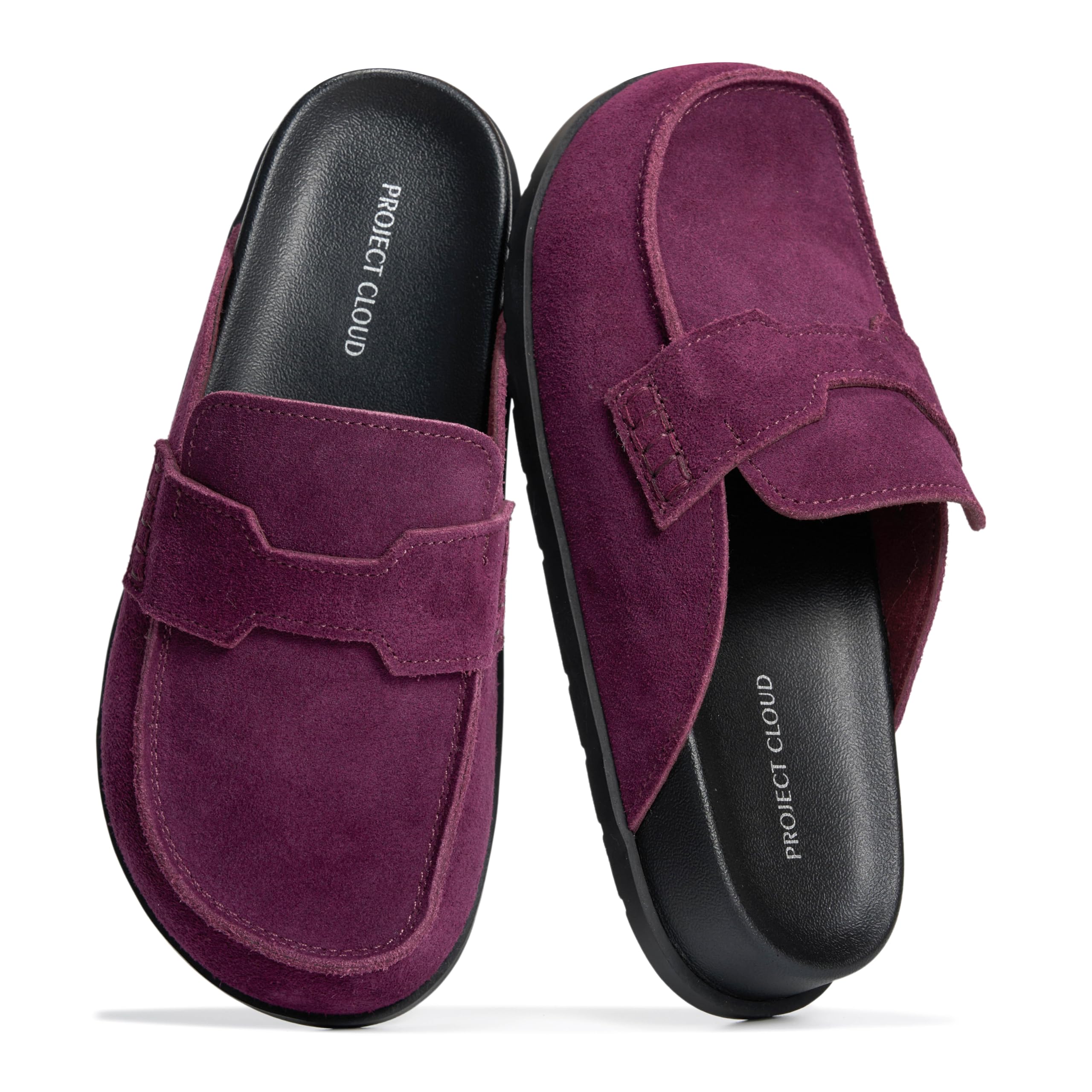 100% Genuine Leather Slip On Womens Clogs - Fall Mules for Women 2026