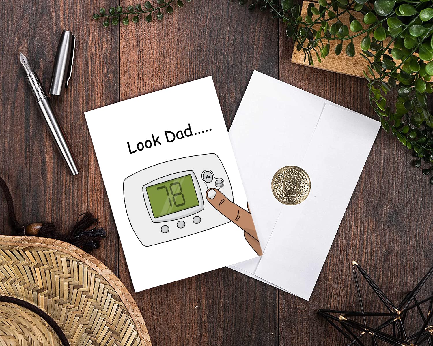 Happy Birthday Decorations Funny Happy Birthday Card For Dad - Humorous Bday  Greeting Card From Gifting Giggles Black Gold Birthday Party Supplies Kit, image size:1500x1200