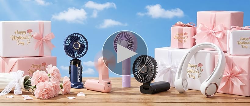 Amazon.com: Morelax Neck Fan, USB Rechargeable Personal Fan,Hand