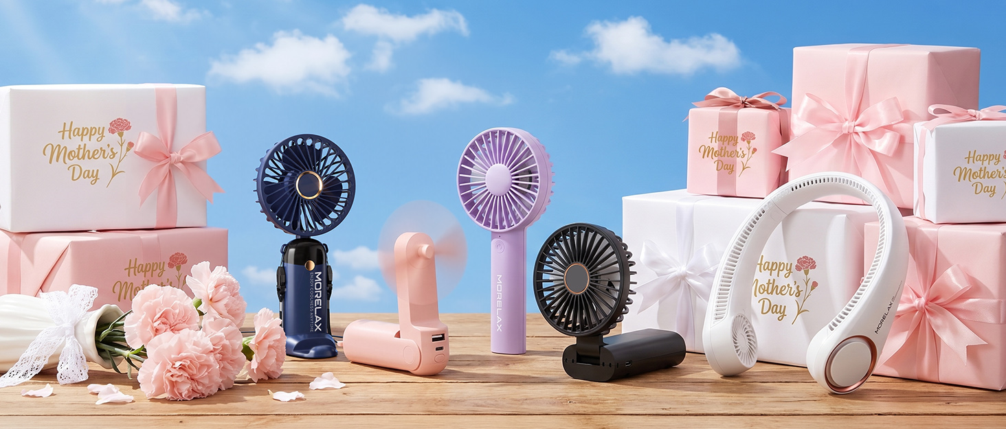 Amazon.com: Morelax Neck Fan, USB Rechargeable Personal Fan,Hand