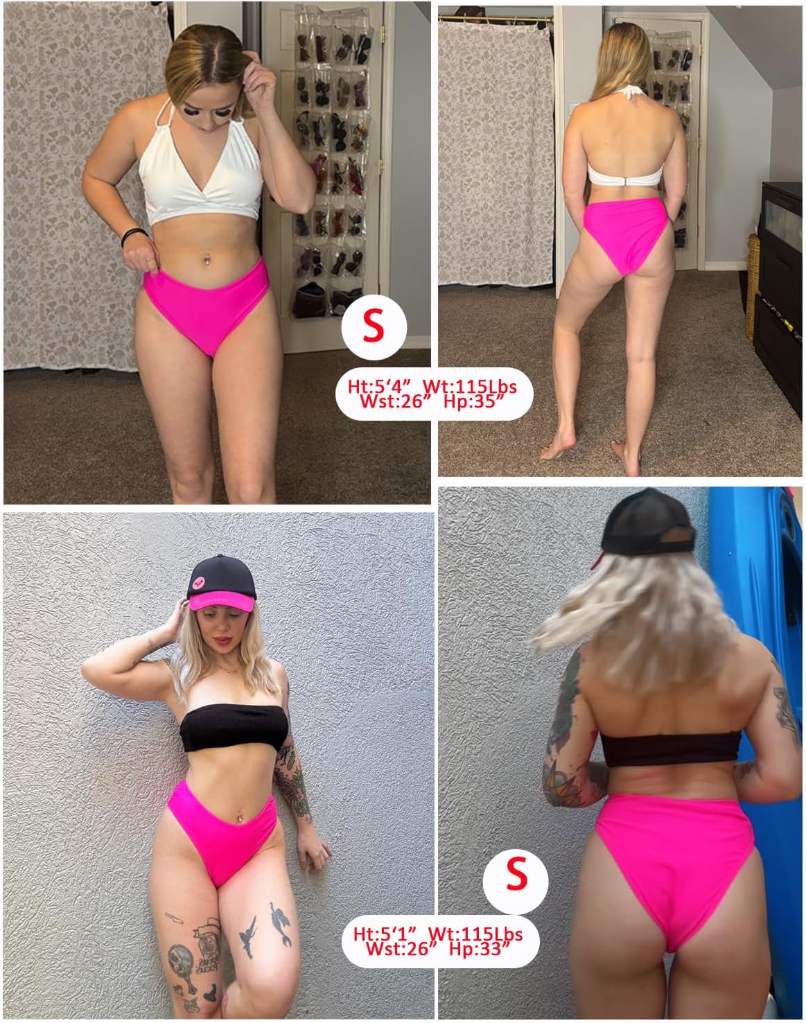 Zmart Women V Cut Cheeky Bikini Bottoms - Mid Waist High Cut Swim Bathing Suit Bottoms V Front Swimsuit - Image 6